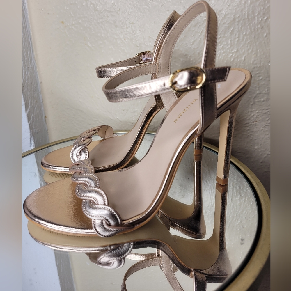 Stuart Weitzman Rose Gold Heels
